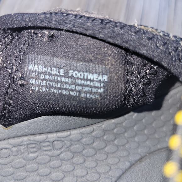 Keen Hiking Sandal Women Closed Toe Black Yellow Water Washable Size 6.5 - Picture 12 of 12